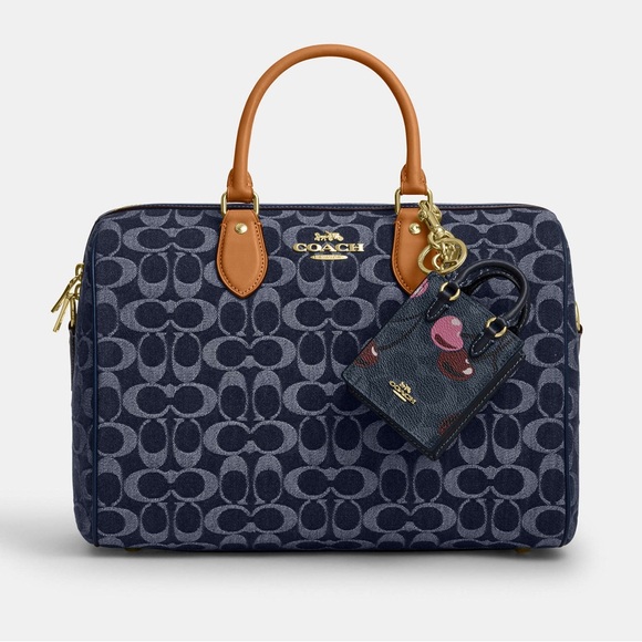 NWT | COACH North/South Mini Tote Bag Charm | Cherry Print - Picture 14 of 14